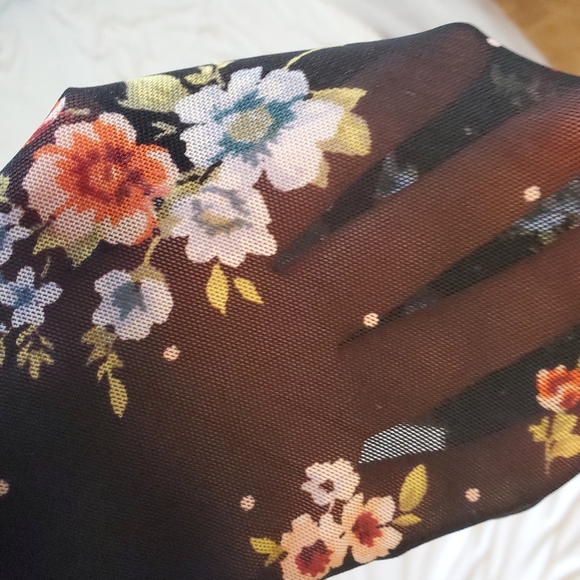Forever 21 floral mesh bodysuit small - Picture 3 of 4